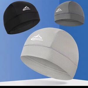 Cooling Skull Cap Trio in Black and Gray